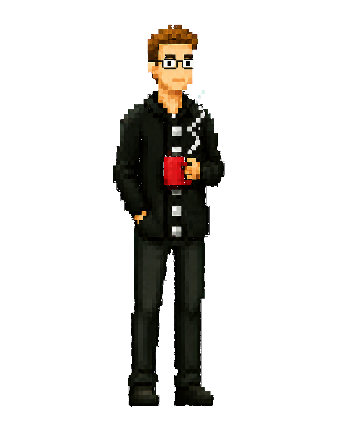 Spruce's pixel-art portrait